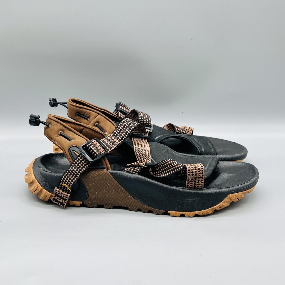 Nike Sandals Mens 11 Brown Trail Slide Adjustable Strap Hiking Outdoor Comfort